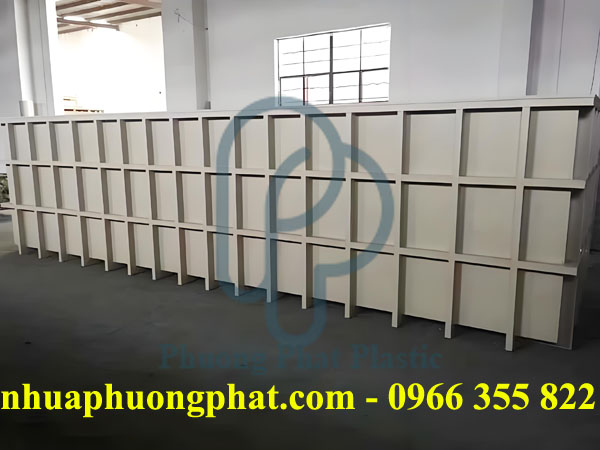 BỂ NHỰA PP CHỨA HÓA CHẤT DÀI 7300MM