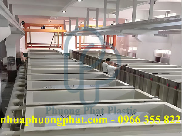 HỆ THỐNG BỂ NHỰA PP CHỨA HÓA CHẤT TẨY GỈ